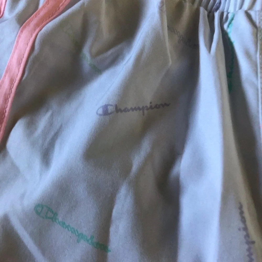CHAMPION white running shorts in size S